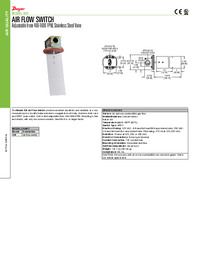 Thumbnail of document Data Sheet - 530 Air Flow Switch
